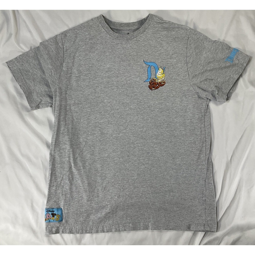 Disney Parks Disneyland Disney Eats Park Snacks Gray T-Shirt Unisex L 444